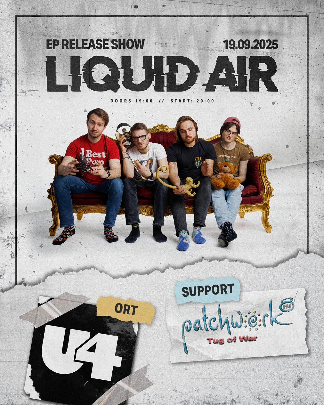 Flyer für den U4 Gig